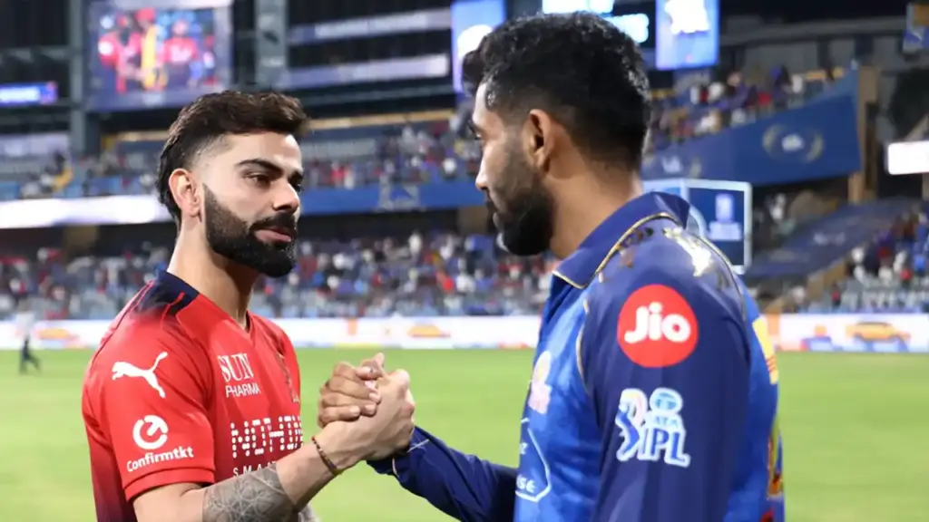 Mumbai Indians vs Royal Challengers Bengaluru match scorecard