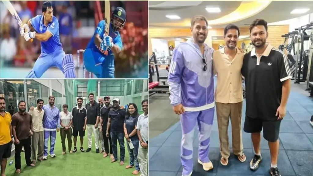 Dhoni Mentors Pant During Ranchi