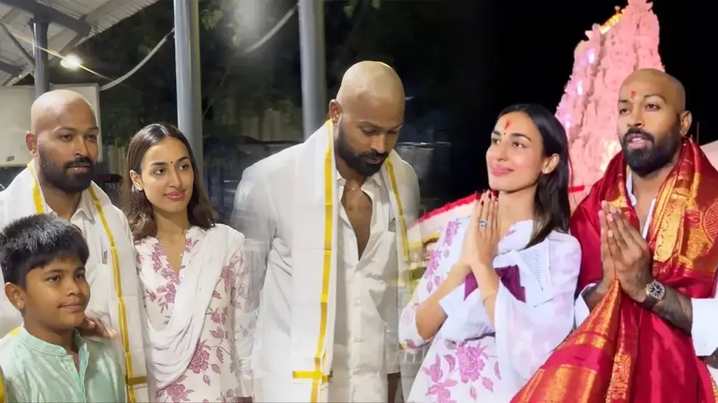Hardik Pandya's Temple Visit